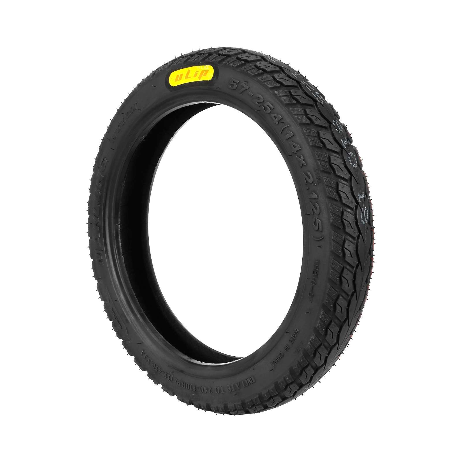 Ulip 14*2.125 Tubeless Tire TH810 Pneumatic Thickened Vacuum Tires for 14 inch Electric Scooter High Quality Used Car Tyres
