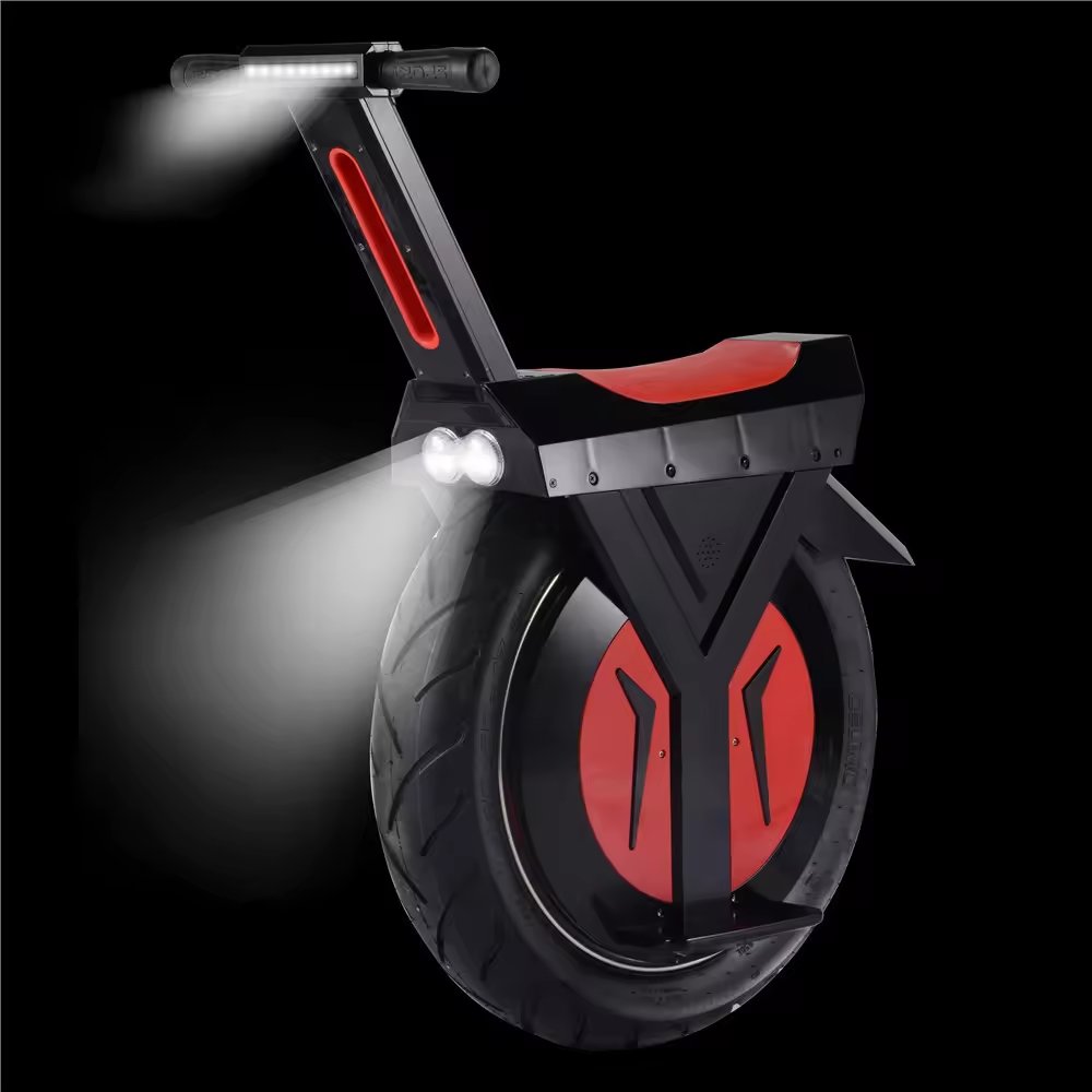 60V500W8ah electric scooter unicycle 17inch fat tyre top speed 20kmh range 56-64km mobility light weight unincycle