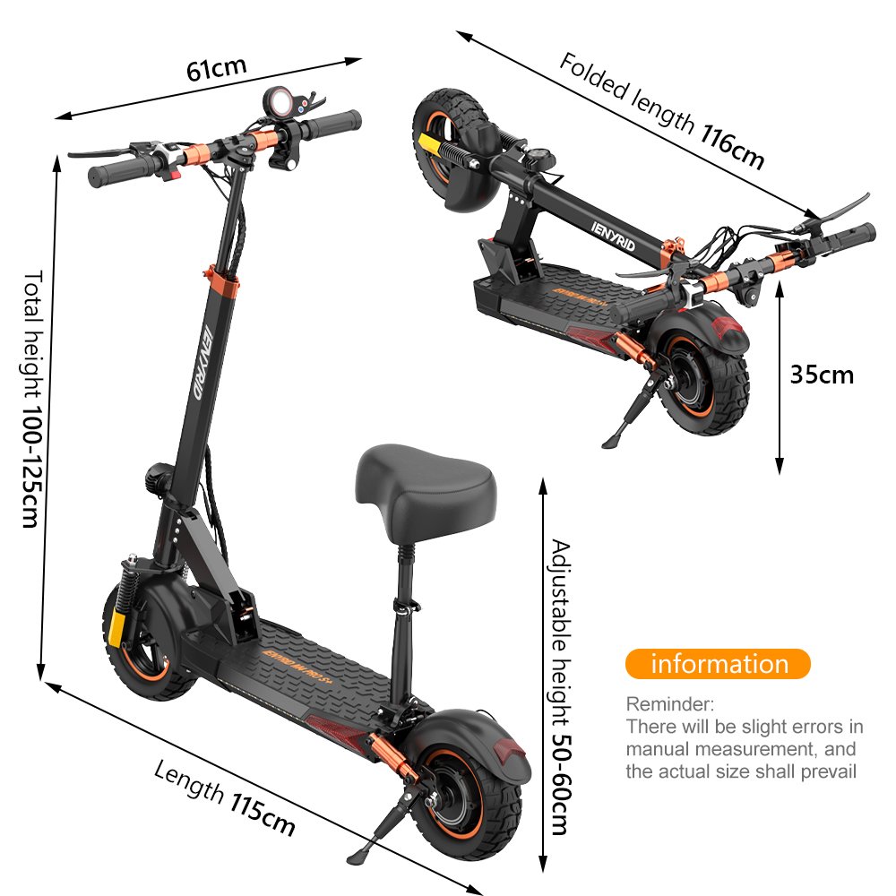 Urban iENYRID m4 pro S+ 16AH Electric Scooter with 15MPH 28MPH 50KM Long Range Portable from UK Warehouse for Overseas Users