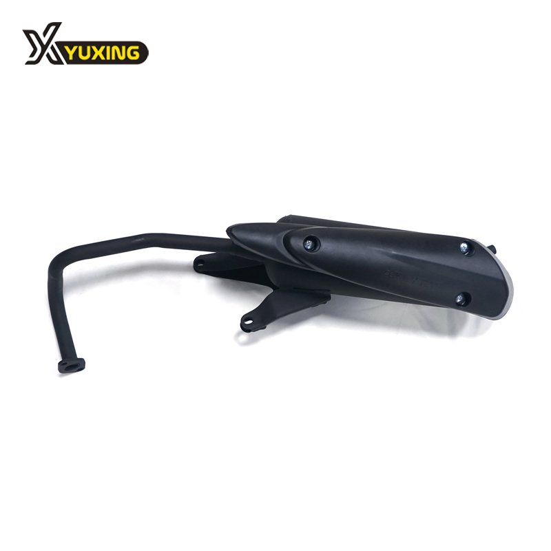 High Quality Black 50mm Muffler GY80 80CC GY6 Scooter Muffler muffler 50mm Exhaust Pipe With Scald Proof Board