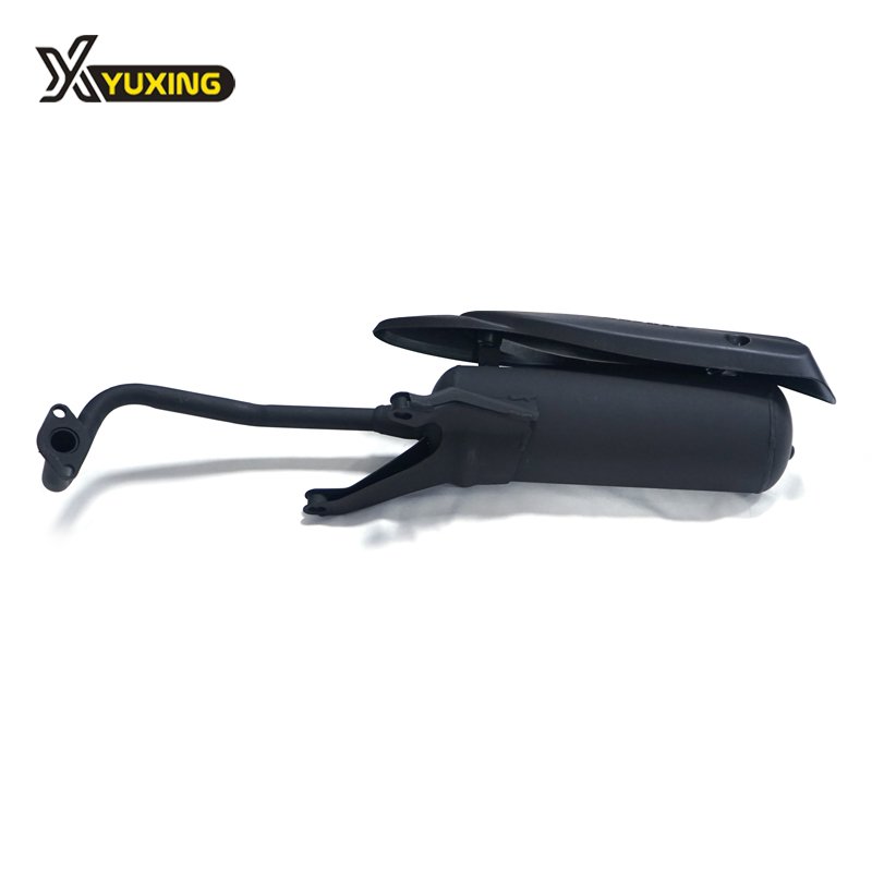 High Quality Black 50mm Muffler GY80 80CC GY6 Scooter Muffler muffler 50mm Exhaust Pipe With Scald Proof Board