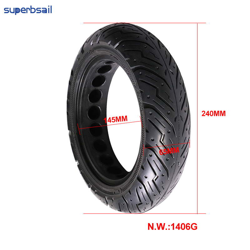 Superbsail EU10x2.5 10 Inch Honeycomb Solid Tire For Ninebot Max G30 Electric Scooter Explosion-proof Tyre Accessories
