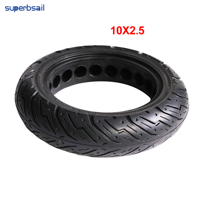 Superbsail EU10x2.5 10 Inch Honeycomb Solid Tire For Ninebot Max G30 Electric Scooter Explosion-proof Tyre Accessories