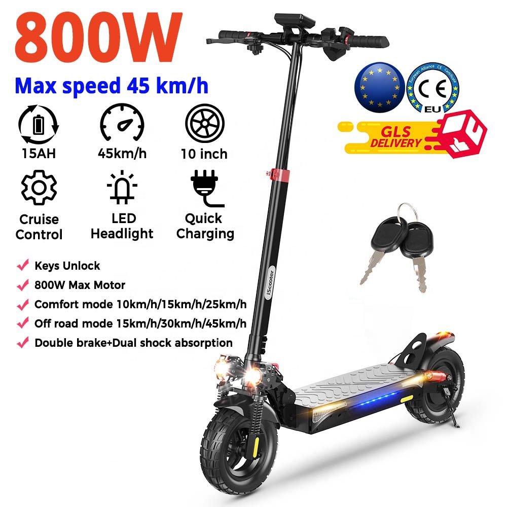iScooter iX4 Electric Scooter 15Ah 800W 10Inch Anti-skid Off Road Pneumatic Tire Kick Scooter Max Speed 45KM/H Electric eScooter