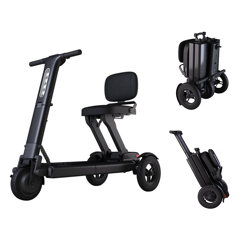 2023 Hot Sale Popular 3 Wheels Folding Electric Scooter Dual Battery For Disabled Patient