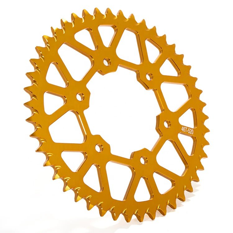 Custom Electric Bike 520 Pitch 46T CNC Aluminum Alloy 7075 T6 Rear Sprocket for Sur-ron Ultra Bee