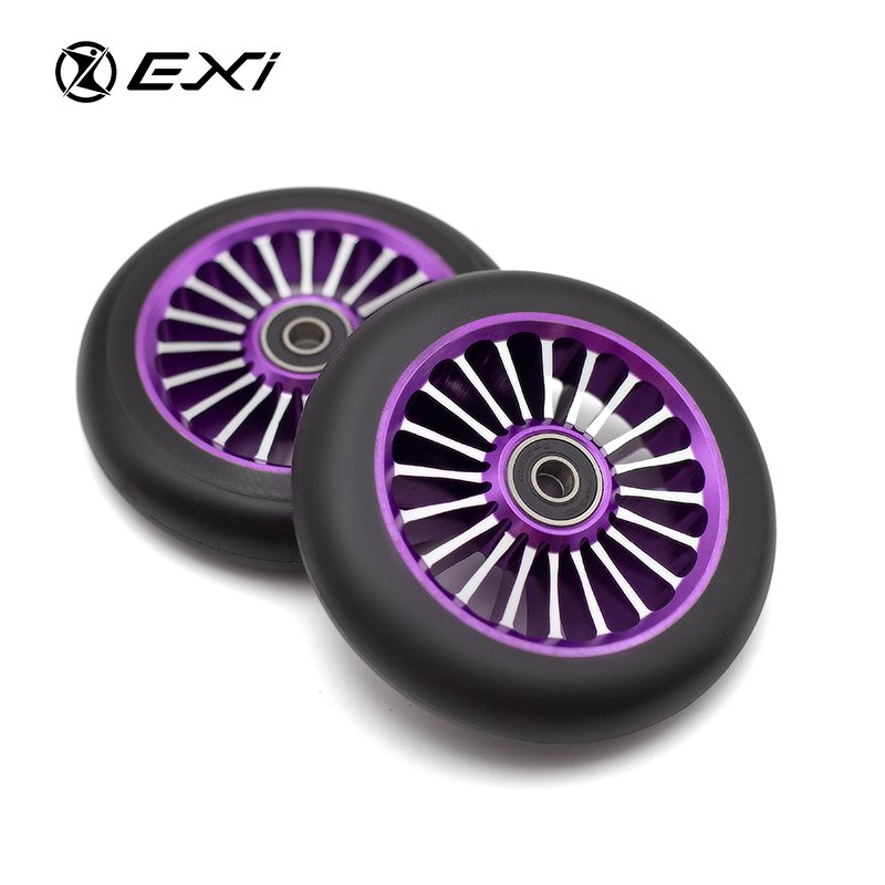 Factory Direct Sales 110mm Multi-Spoke Shape Core Designed Pro Stunt Scooter Wheels Metal Parts for Electric Scooters