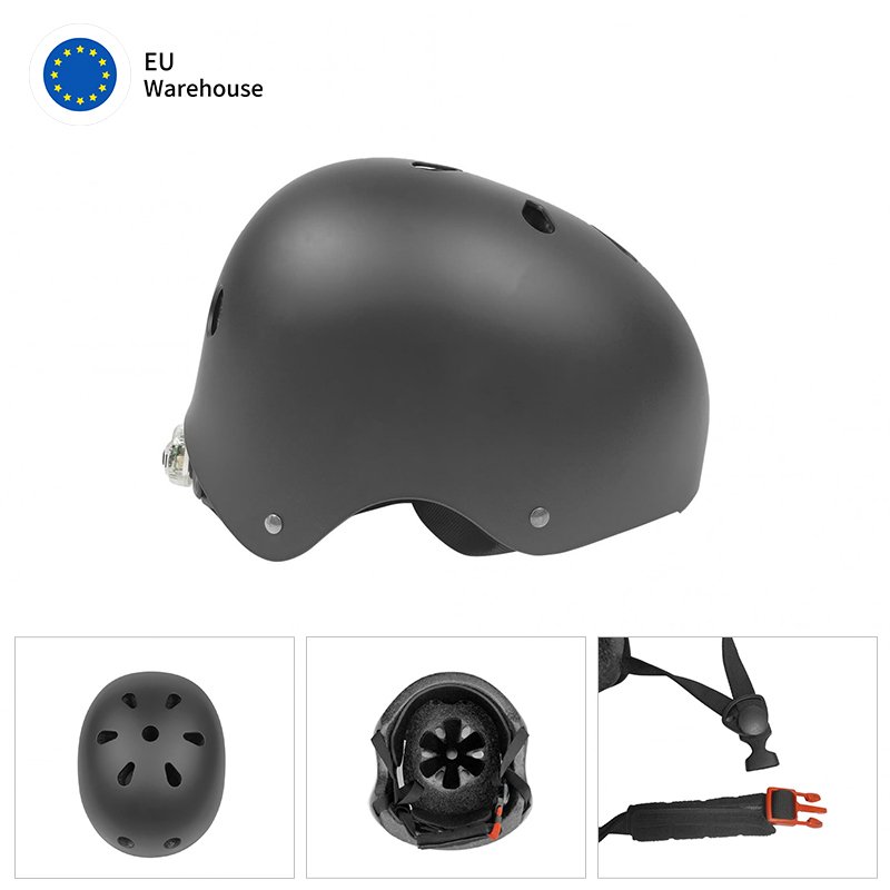 EU Warehouse Safely Scooter Helmet Regulator With Taillight Helmet For Scooter Motorcycle Motor Helmet Scooter Accessories Parts