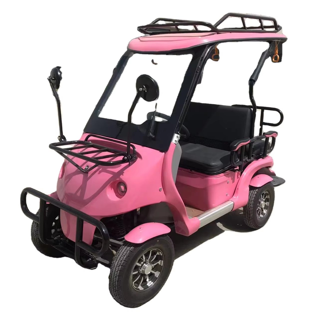 Sharefer Factory Direct Sale 2+2 Seater Gel Battery Electric Golf Cart Scooter With Bump Sightseeing Bus Vehicle
