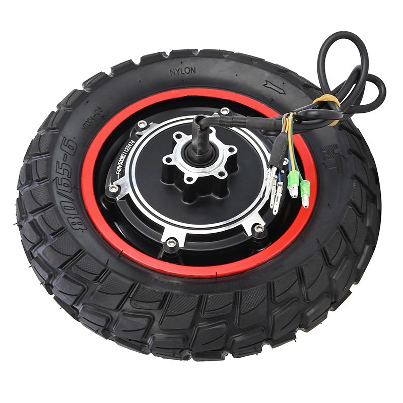 Electric Scooter Accessories 10 Inch Kugoo M4 Rear Wheel Motor Hub 48V 500W with 80/65-6 Inner and Outer Tire Repair Parts