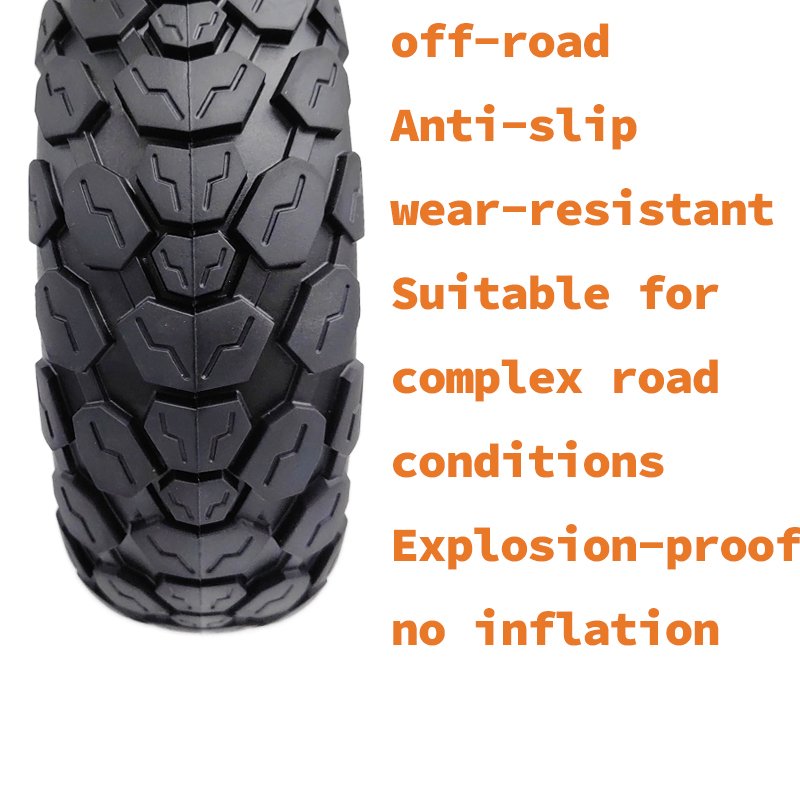 Rubber Non-Slip off-road Solid Tyre 10X3.0 255x80 Solid tire For ZERO E-Scooter KUGOO M4 g2 max Electric Scooter Parts