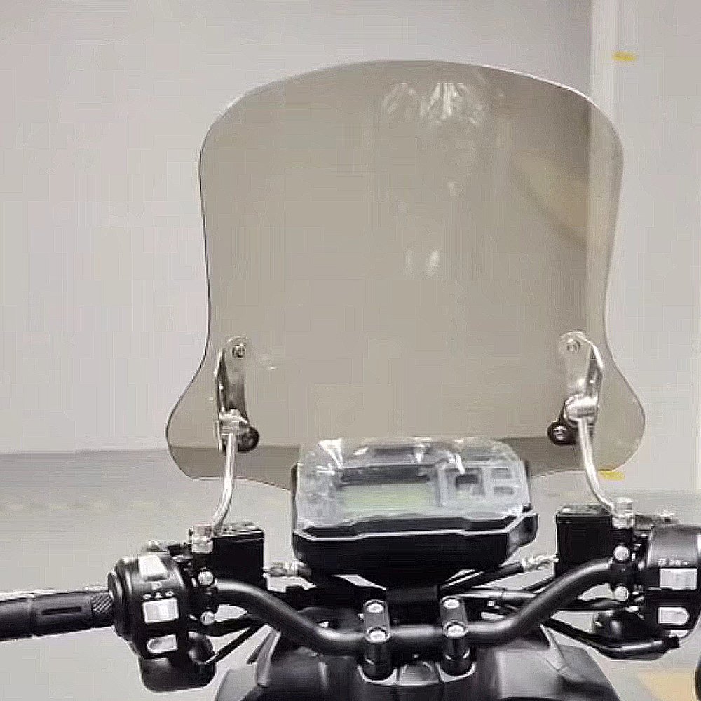 Universal Motorcycle Motorbike Windshield Clear Large Windscreen Front Flyscreen for Tank 200CC 150CC E-bike Scooter