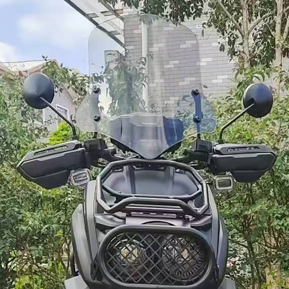 Universal Motorcycle Motorbike Windshield Clear Large Windscreen Front Flyscreen for Tank 200CC 150CC E-bike Scooter