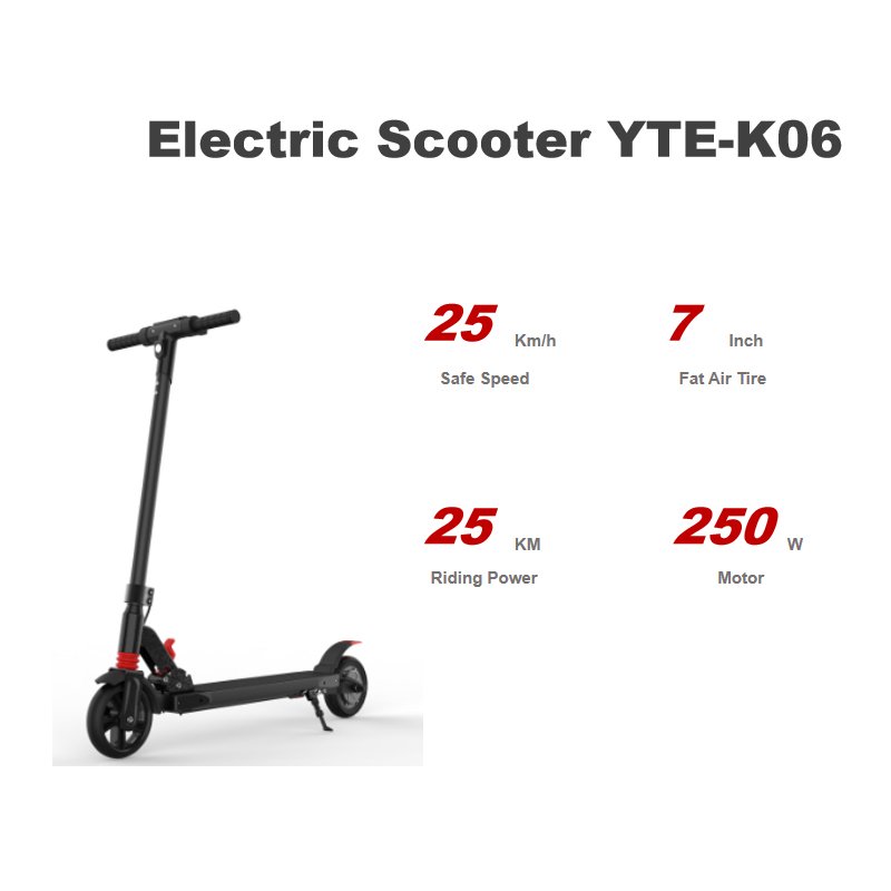 Custom OEM Smart E Scooter 250 Watt Lightweight City Two Wheels Intelligent Foldable Motorize Fastest Electric Scooter