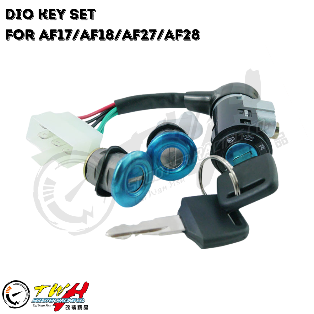TWH DIO Taiwan Made Motorcycle Part Standard Key Set For Honda AF17 AF18 AF27 AF28
