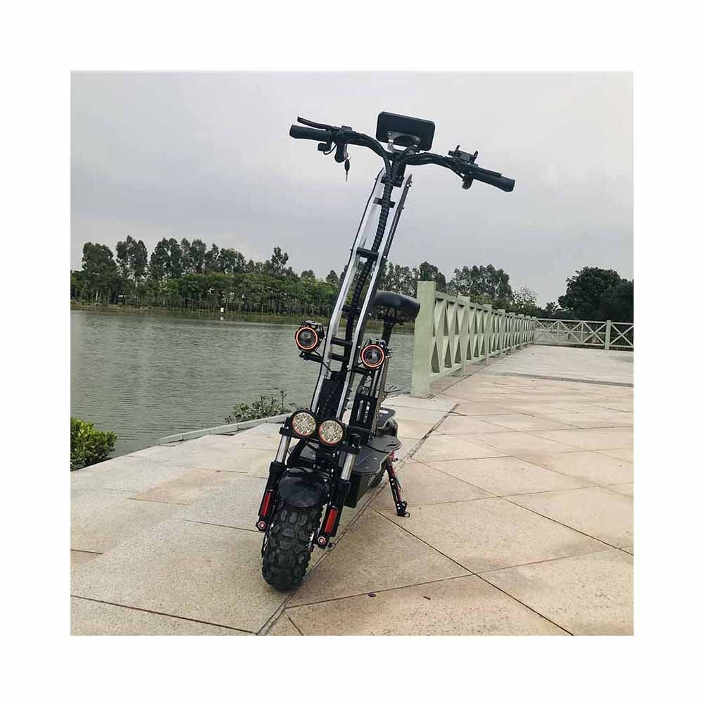 11inch Double motor 4000W*2 off road seat fat tire electric scooter