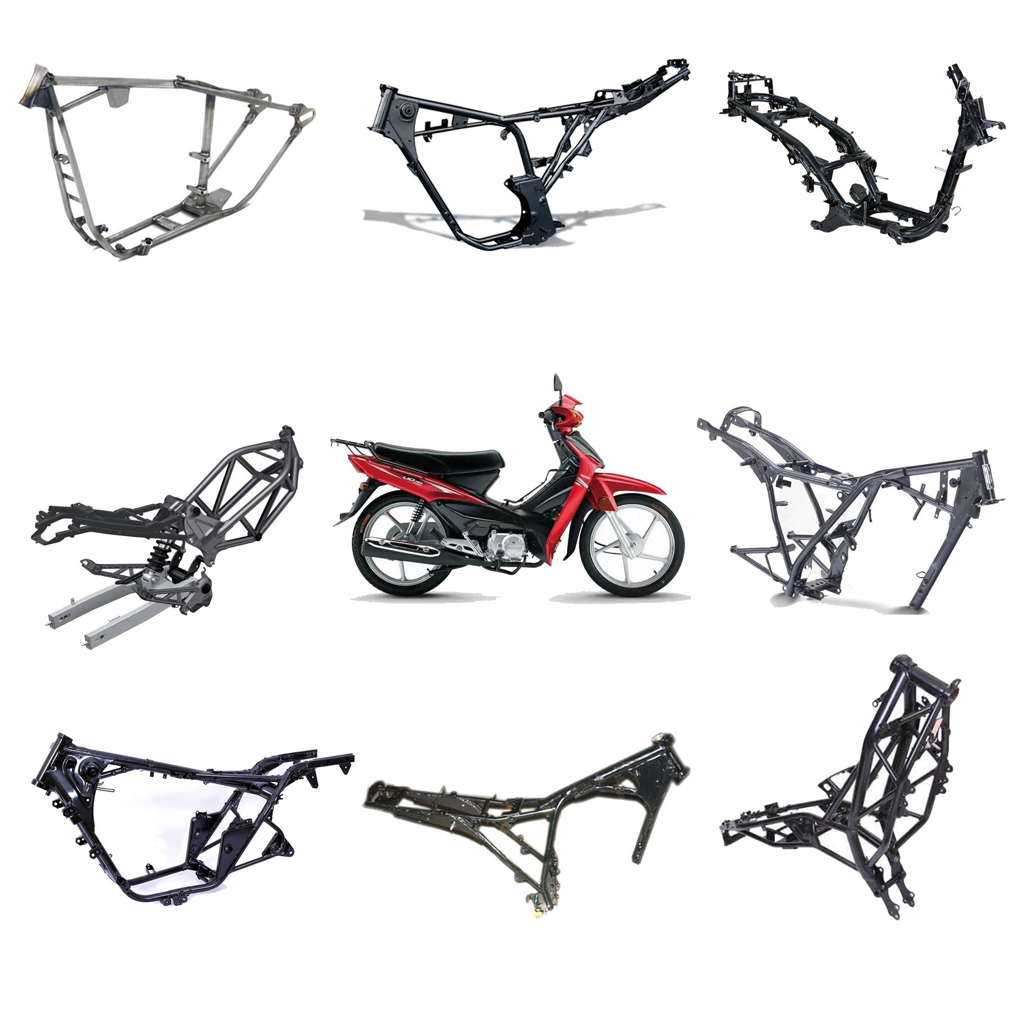 Professional Factory Custom Motorcycle Frame Scooter Off Road Racing Electric Motorcycle Chassis