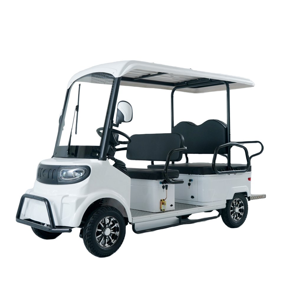 Quality electric Mobility scooter Custom Golf Buggy 4 Seater Side Rain Cover Custom Easy-to-drive Golf Cart Service For Guests