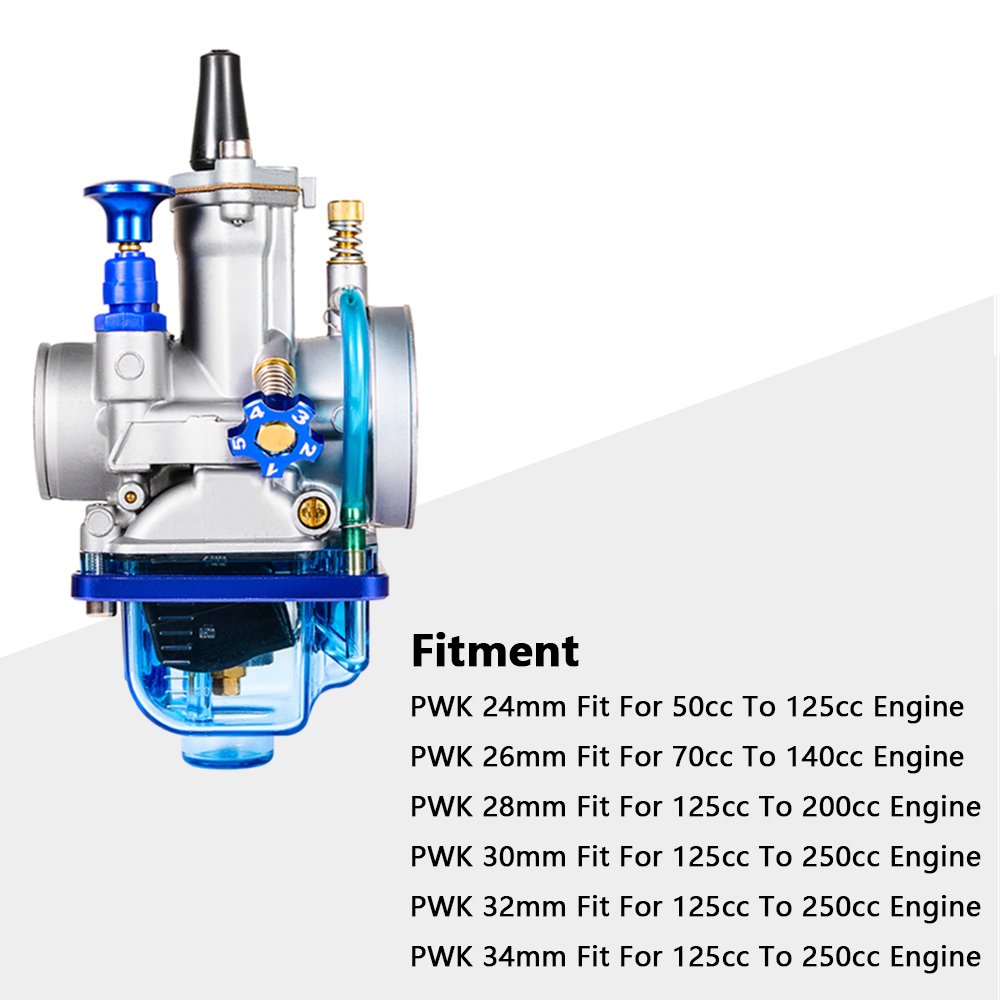 RUNTONG Racing Carburettor PWK 24 26 28 30 32 34 For 2T 4T Stroke Scooter Motorcycle ATV Quad Pit Dirt Bike Go Kart Carburettor
