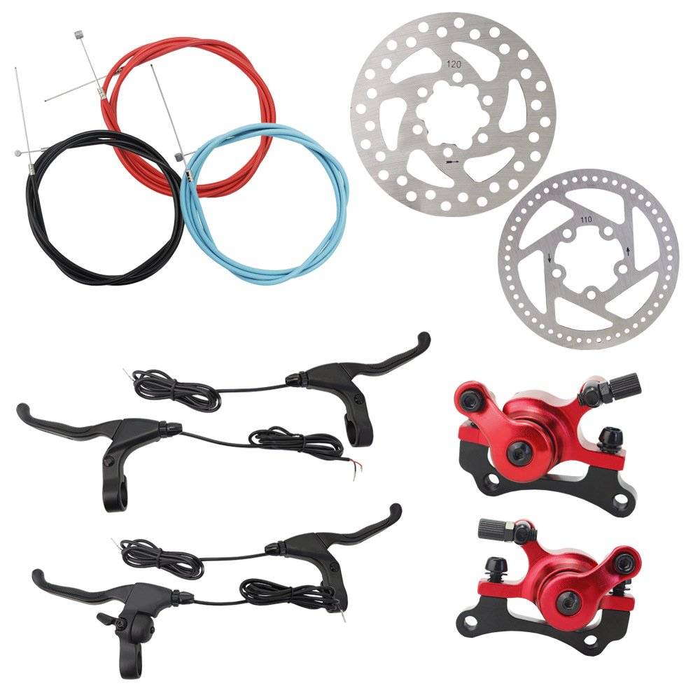 E-scooters Parts Aluminum Alloy Mechanism Brake Levers With Bell Function Electric Scooter Left Front Disc Brake
