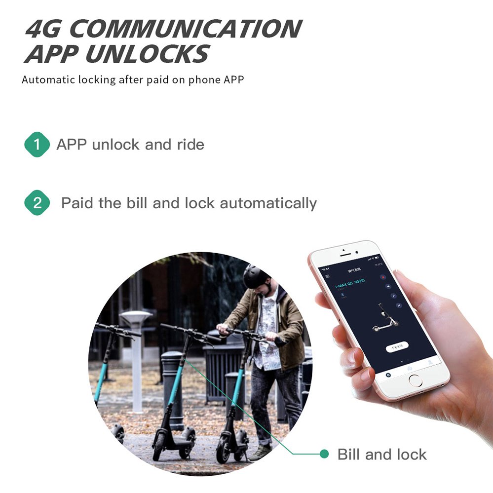 Semi Embedded Omni TTL CAN Communication Module OTA Upgrade Smart Rental Ride Sharing Electric Scooter IOT Device