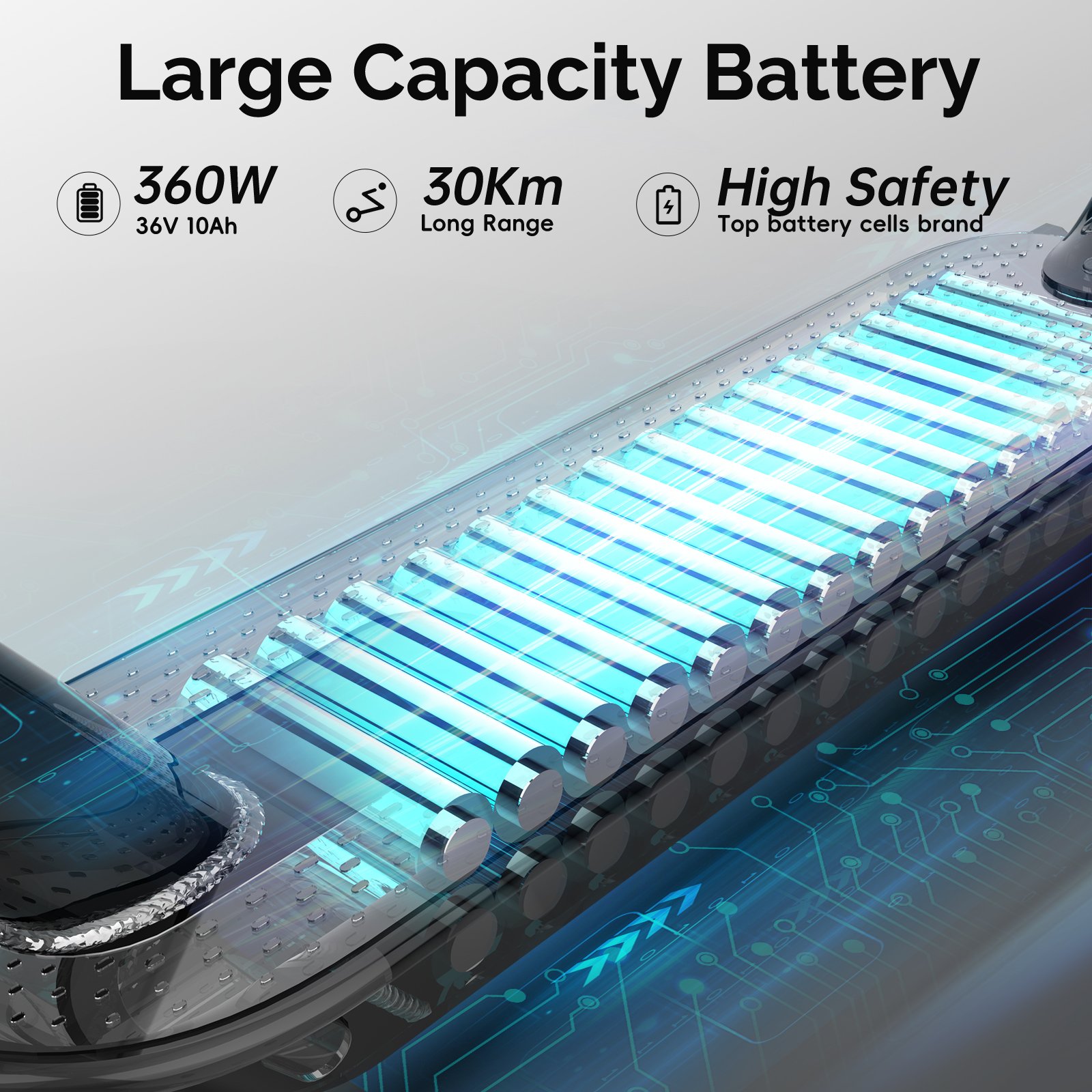 EU Warehouse 650W 30km Range 36V 10Ah Battery Dual Brakes 8.5-Inch ASPEKTS A20 Pro Folding Electric Scooter for Adults