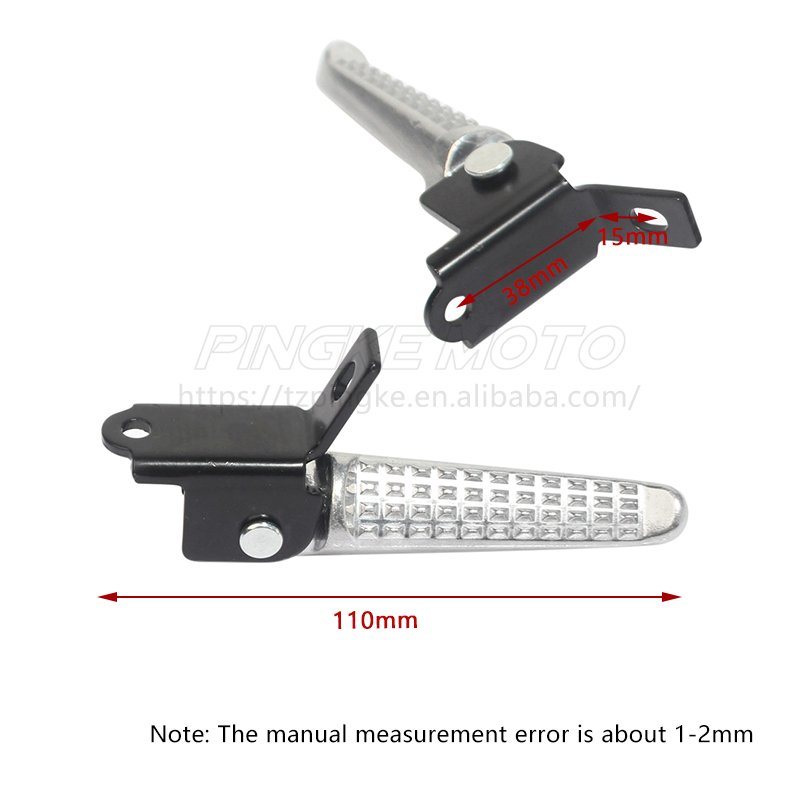 Motorcycle Parts Rear Aluminum Alloy Footrests Foot Pegs Durable Anti-Slip Motorcycle Pedal