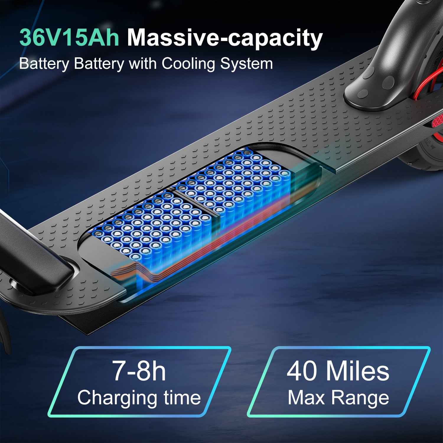 Max Adult Electric Scooter 36V 500W Foldable Smart E Scooter 50Km Distance 10Inch Fat Tire Skateboards US EU Stock