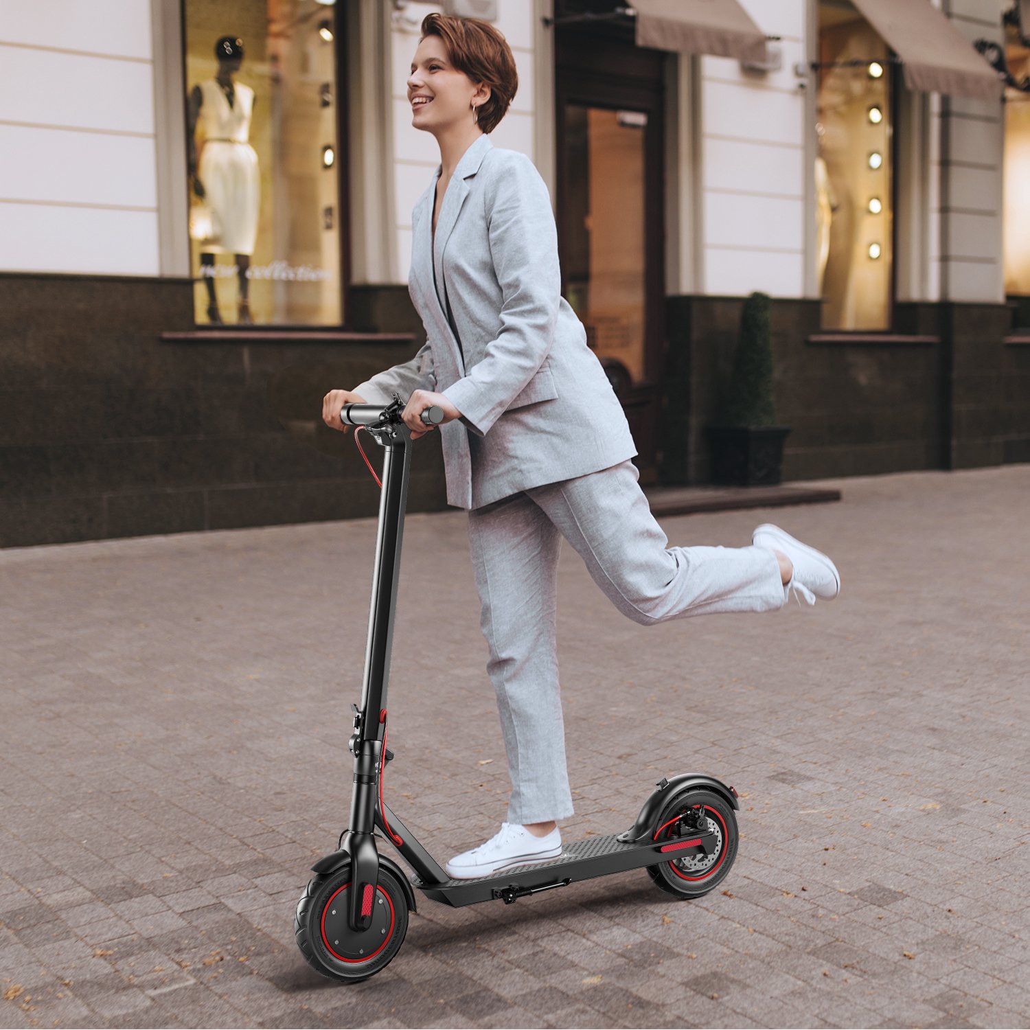 Max Adult Electric Scooter 36V 500W Foldable Smart E Scooter 50Km Distance 10Inch Fat Tire Skateboards US EU Stock