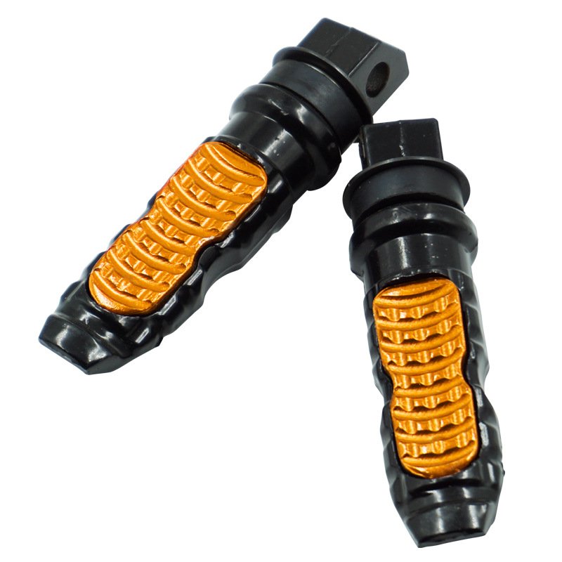 scooter foot peg Motorcycle Motor Bike Folding Footrests aluminium Footpeg universal Foot Rests Pegs Rear Pedals Set Parts