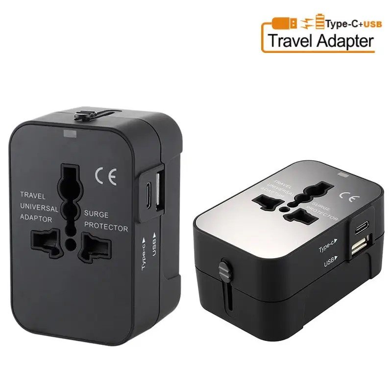 YINSTECH Universal chargers travel adapter mobile phone wall charger With Usb And Type-c