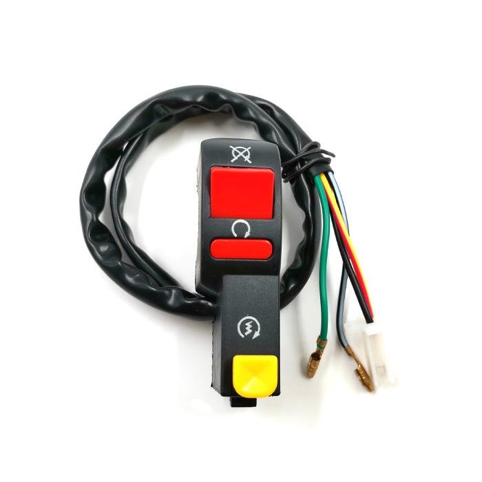 Cheap Motorcycle Start/Kill Push Switch Motorcycle Hazard Light Flameout Handlebar Switch for Motorcycle Scooter Pit Dirt Bike