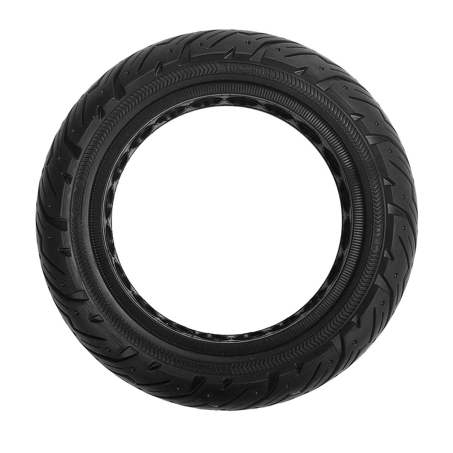 10 X 2.5 Solid Wheels Honeycomb Tire for Ninebot Max G30 g30 Electric Scooter Spare Parts Black 36V 10 inch Scooter 10X2.5