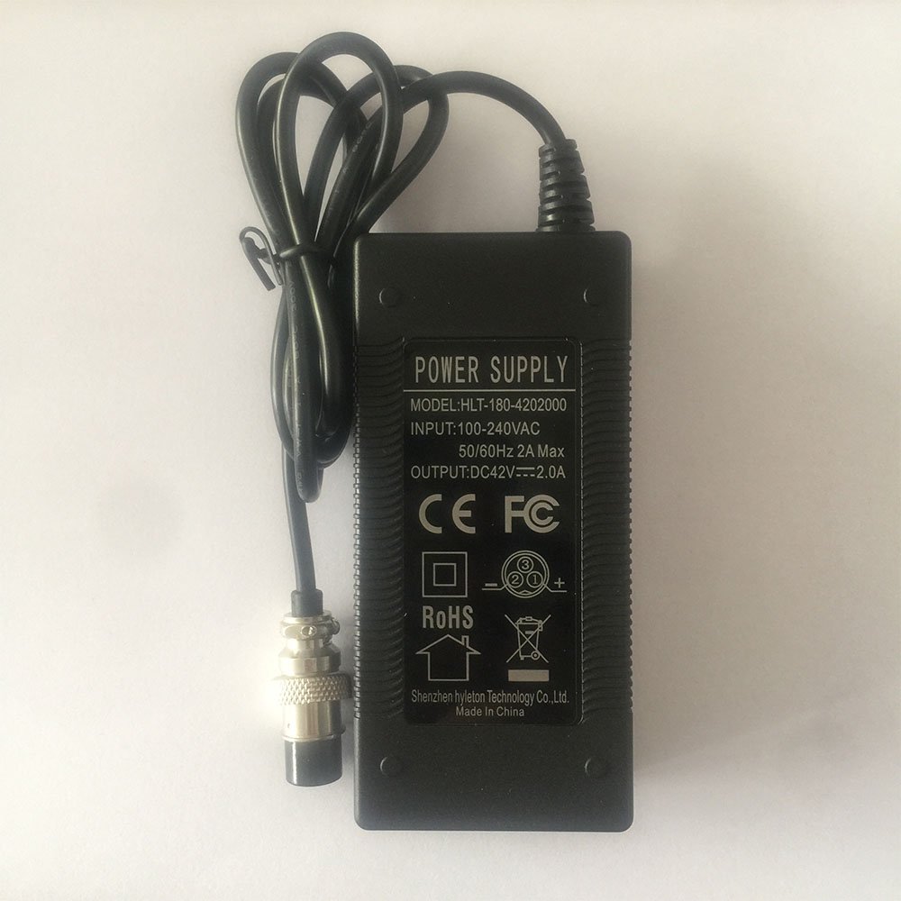 42 Volt 2 amp Hoverboard Charger 42V 2A Battery Charger for Smart Scooter Self Balancing Electric Scooter Parts