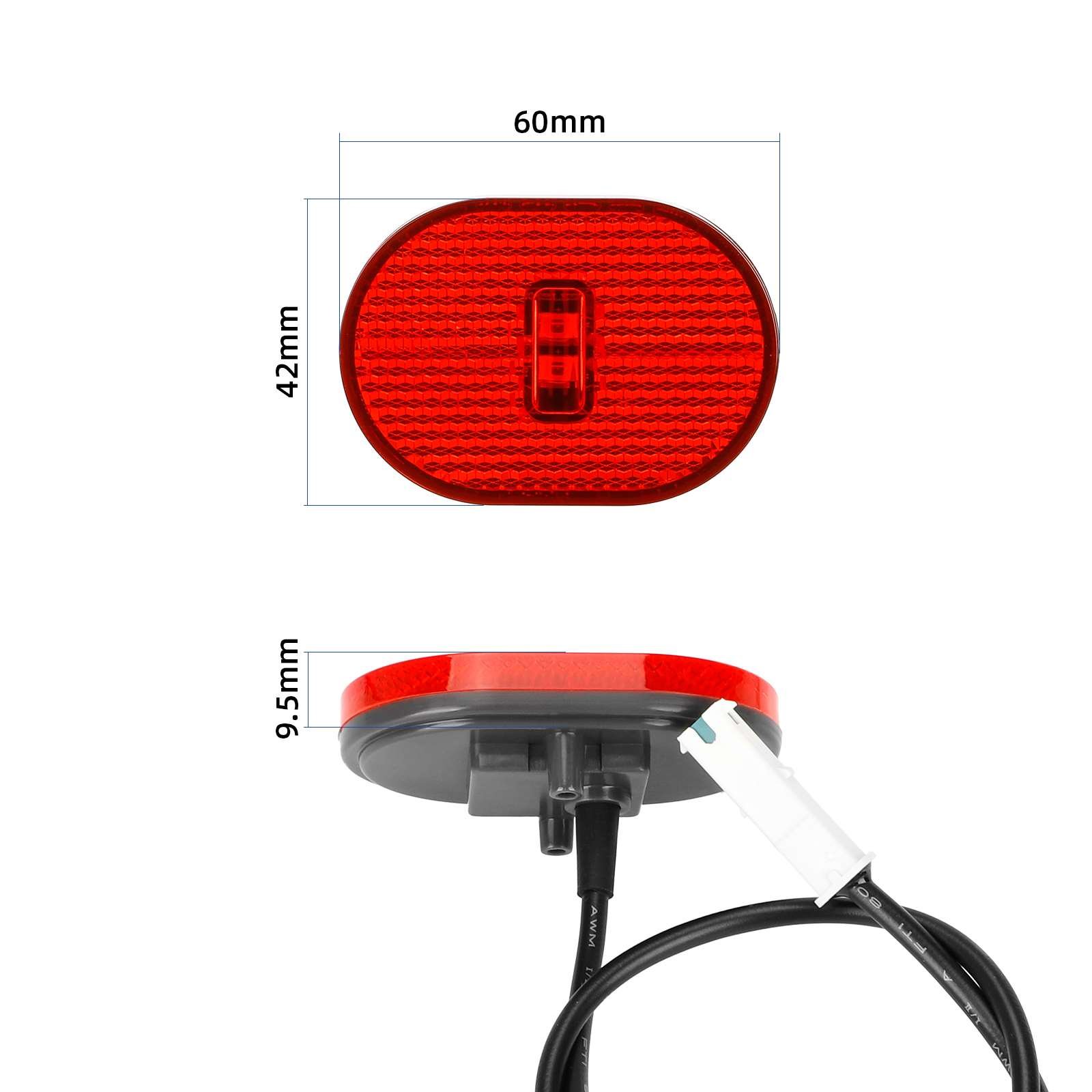 High Quality Electric Scooter Rear Tail Light Lamp LED Lights Warning Taillight For Xiaomi 4Pro Scooter Accessories Parts