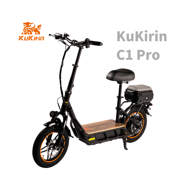 14 inch electric scooter Kukirin C1 Pro manufacturer 500w 45km/h lightweight adult electric mobility scooter with seat