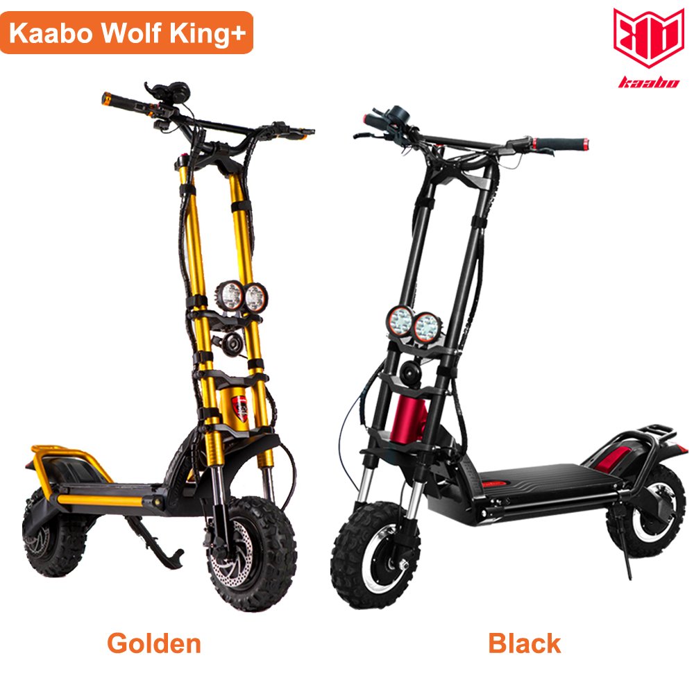 Original KB Wolf King+ 11inch 72V 28AH 1500W*2 Dual Motor Top Speed 100km/h Electric Scooter Hydraulic Shock Absorption