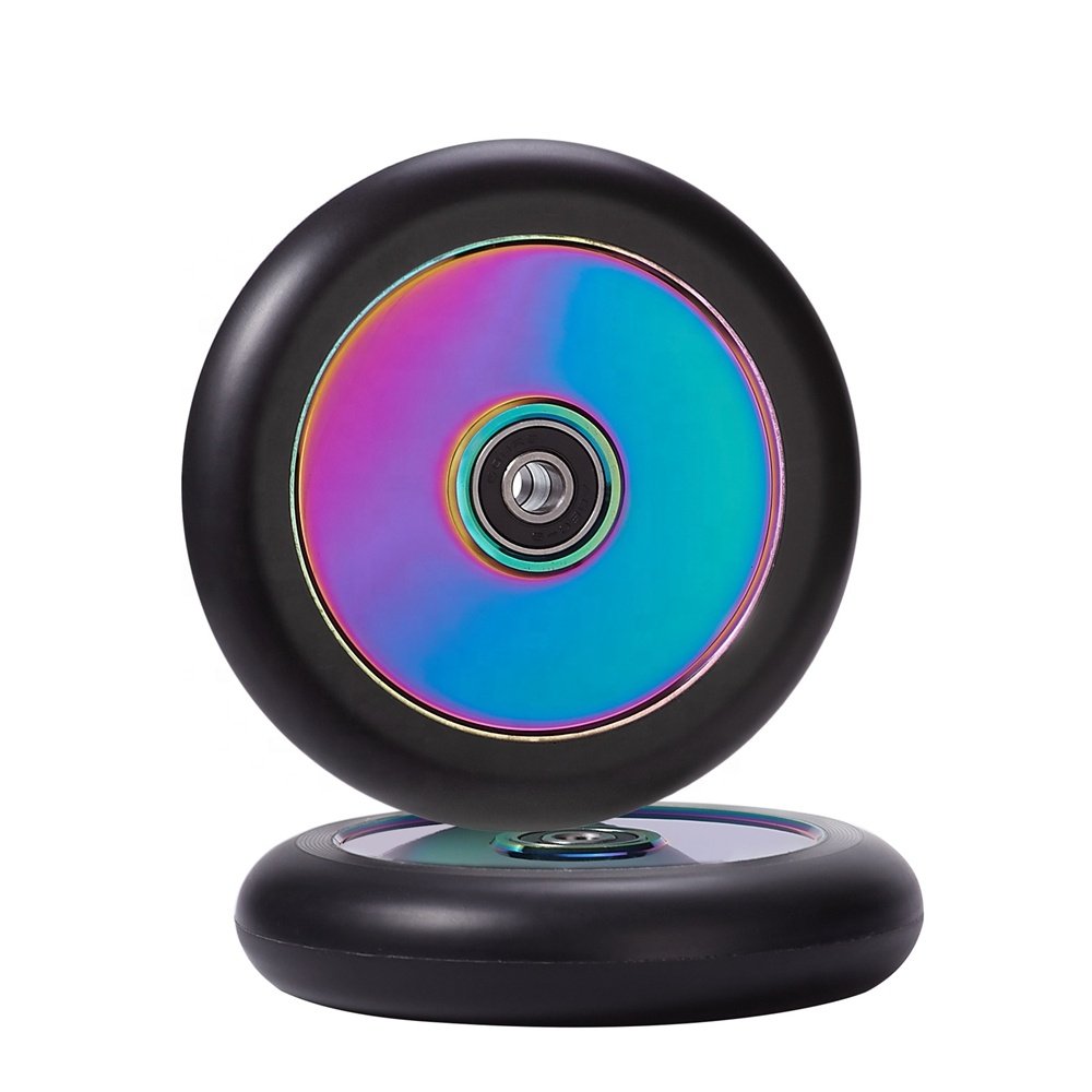 Huoli Hot Sale Pro Stunt Scooter Wheels Wholesale 110mm 120mm Freestyle Wheels Scooter with Abec-9 Bearing