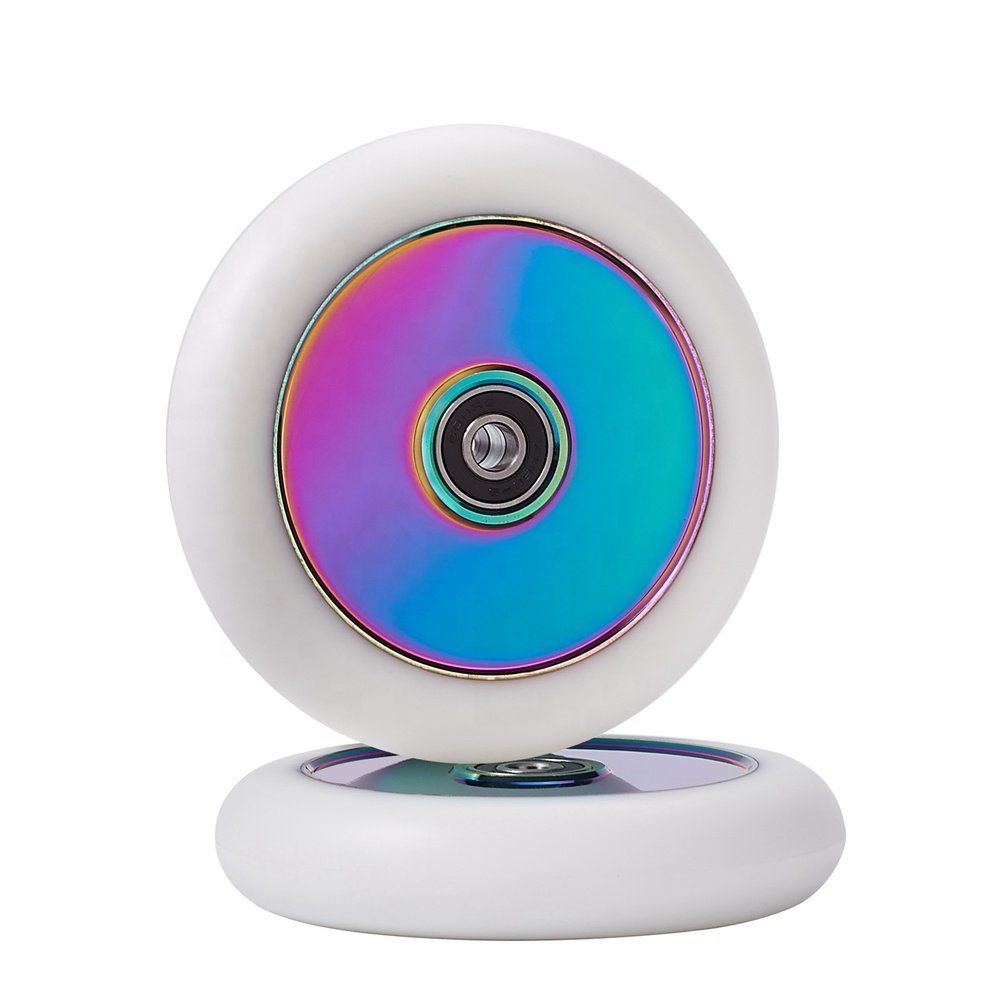 Huoli Hot Sale Pro Stunt Scooter Wheels Wholesale 110mm 120mm Freestyle Wheels Scooter with Abec-9 Bearing