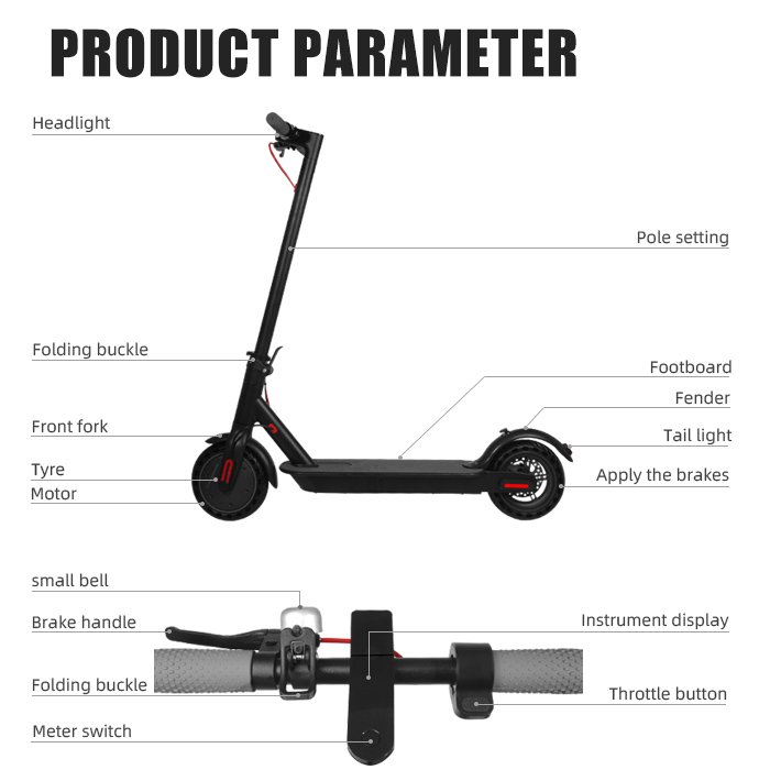 Overseas Warehouse Hot Sale Electric Mobility Scooter Battery Powerful Electric Scooter