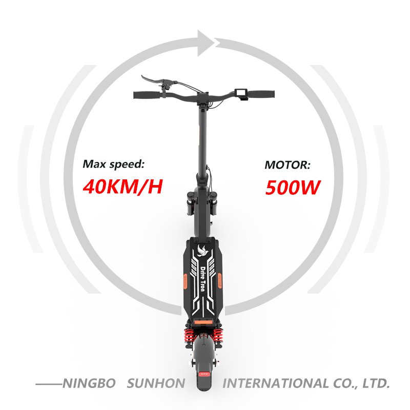 DriveTron 350W 10inch adult 500w electric scooter with double suspension electric scooters