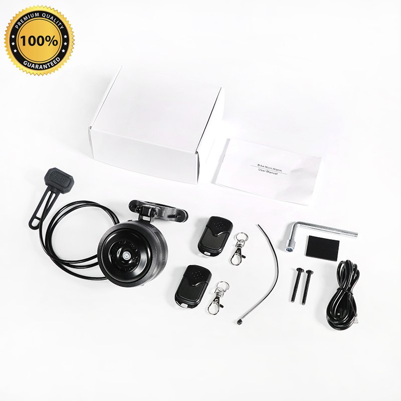 Superbsail Fedog F119 Bike Ebike Electric Horn Alarm Electric Bell Loud Horn Bike Bell Two Remote Controller Scooter Horn Alarm