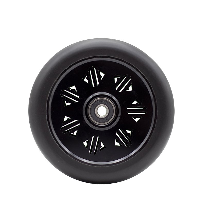 High Quality Kids' Kick Scooter Parts CNC Aluminium Alloy Pro Scooter Wheels ABEC09 Bearings Rubber Wholesale Stunt Scooter