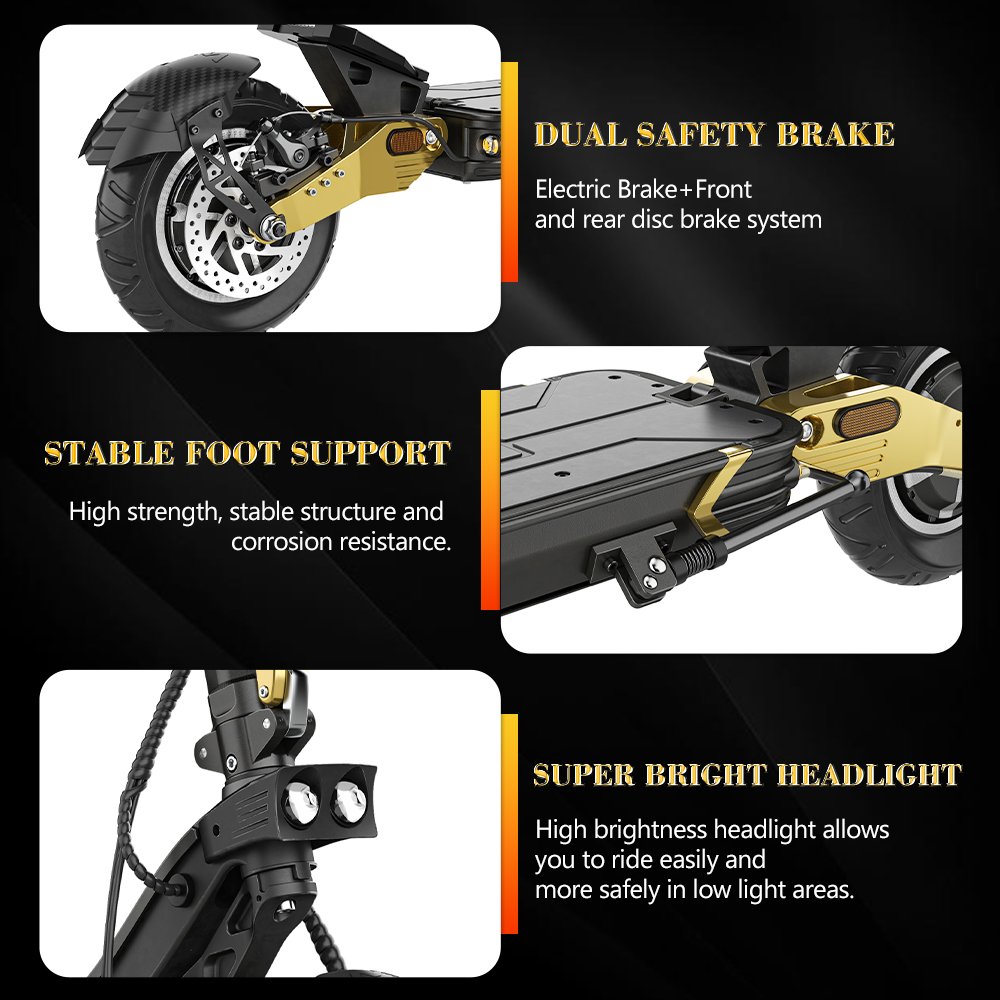 Smart Scooters Best selling iENYRID ES30 Electric Scooter with 50-70KM Long Range 52V/20AH 1200W*2 Battery Fat Tire Escooter