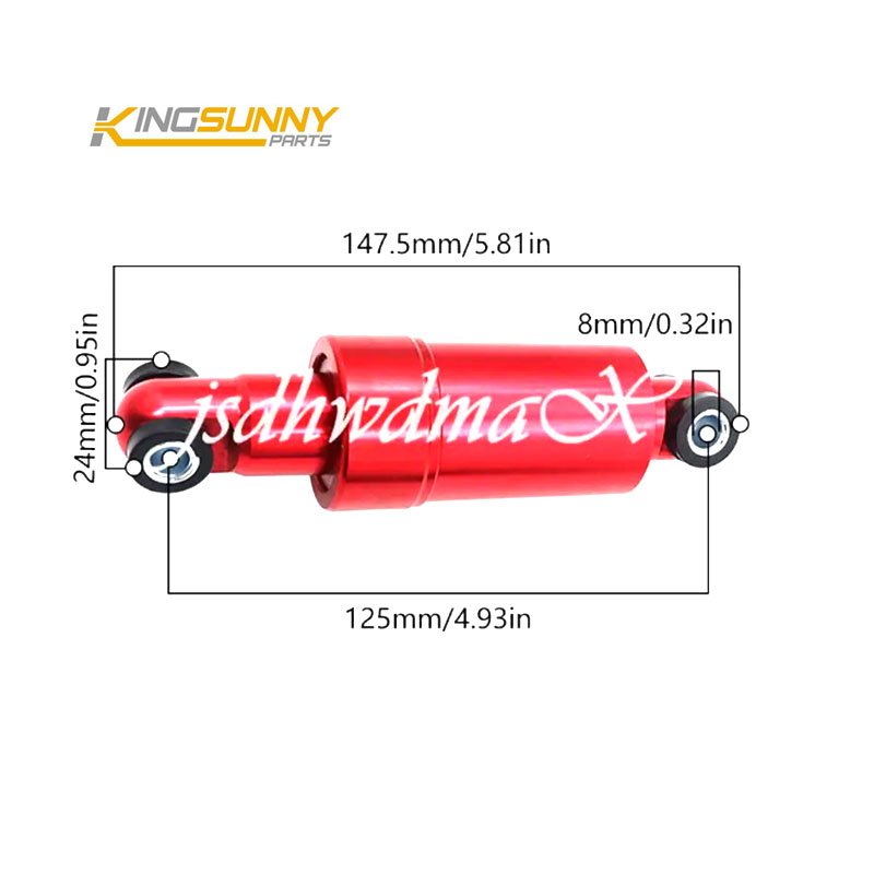 Kingsunny Scooter Parts Red Rear Shock For Kugoo M4 PRO Electric Scooter Parts Hydraulic Rear Suspension Shock Absorber