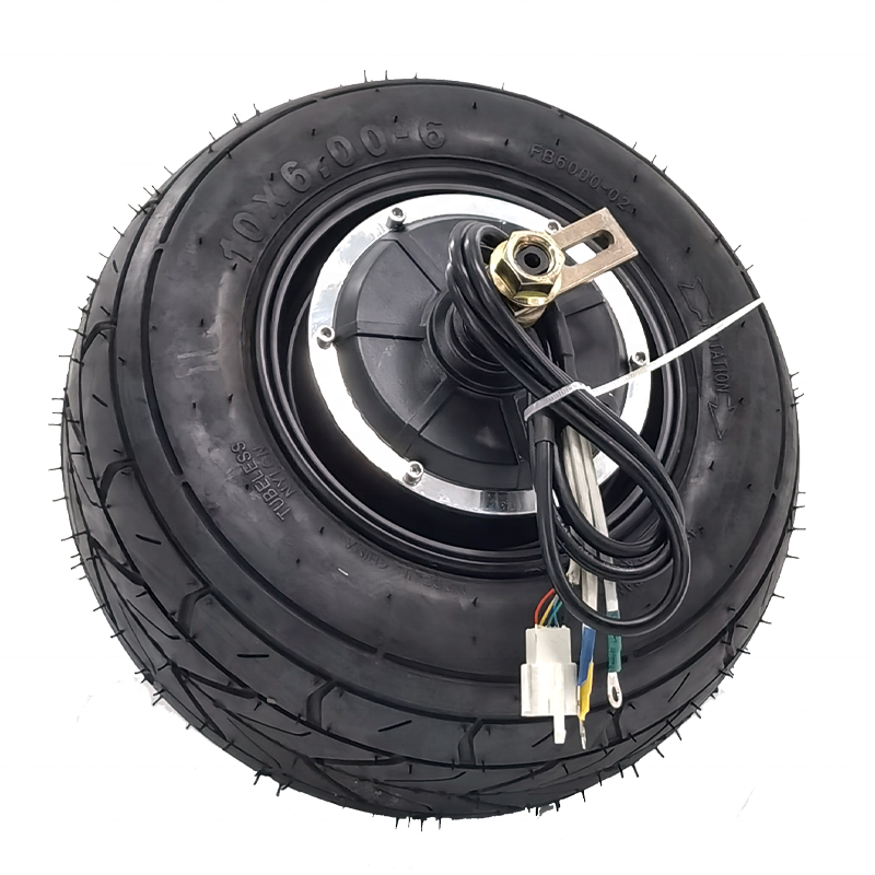 10x6.00-6 Motor Wheel 48V 1000W 10 Inch Wheels Tire with Hub for Citycoco Electric Scooters Parts