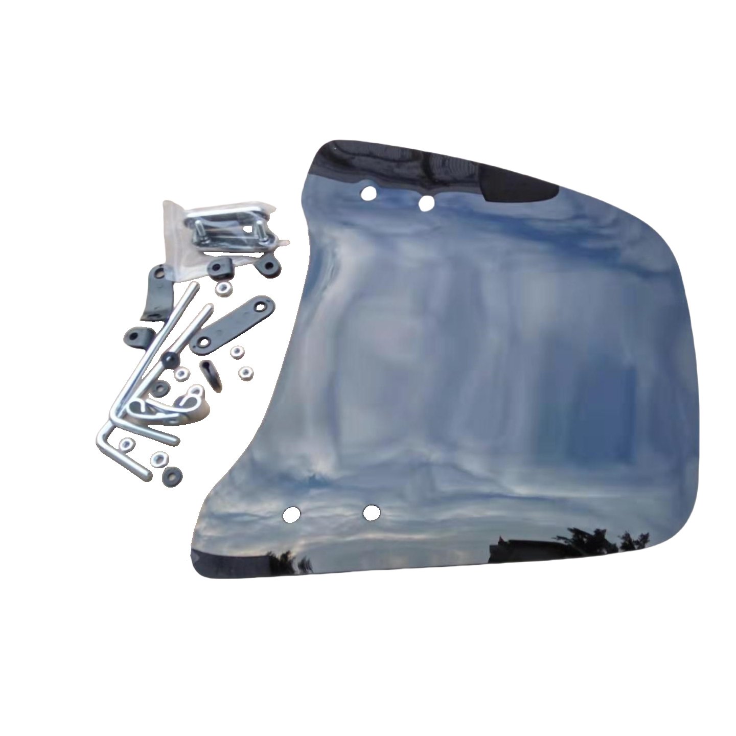 Chinese Universal Scooter Windscreen Motorbike Front Glass Wind Deflectors Windshield For CD110