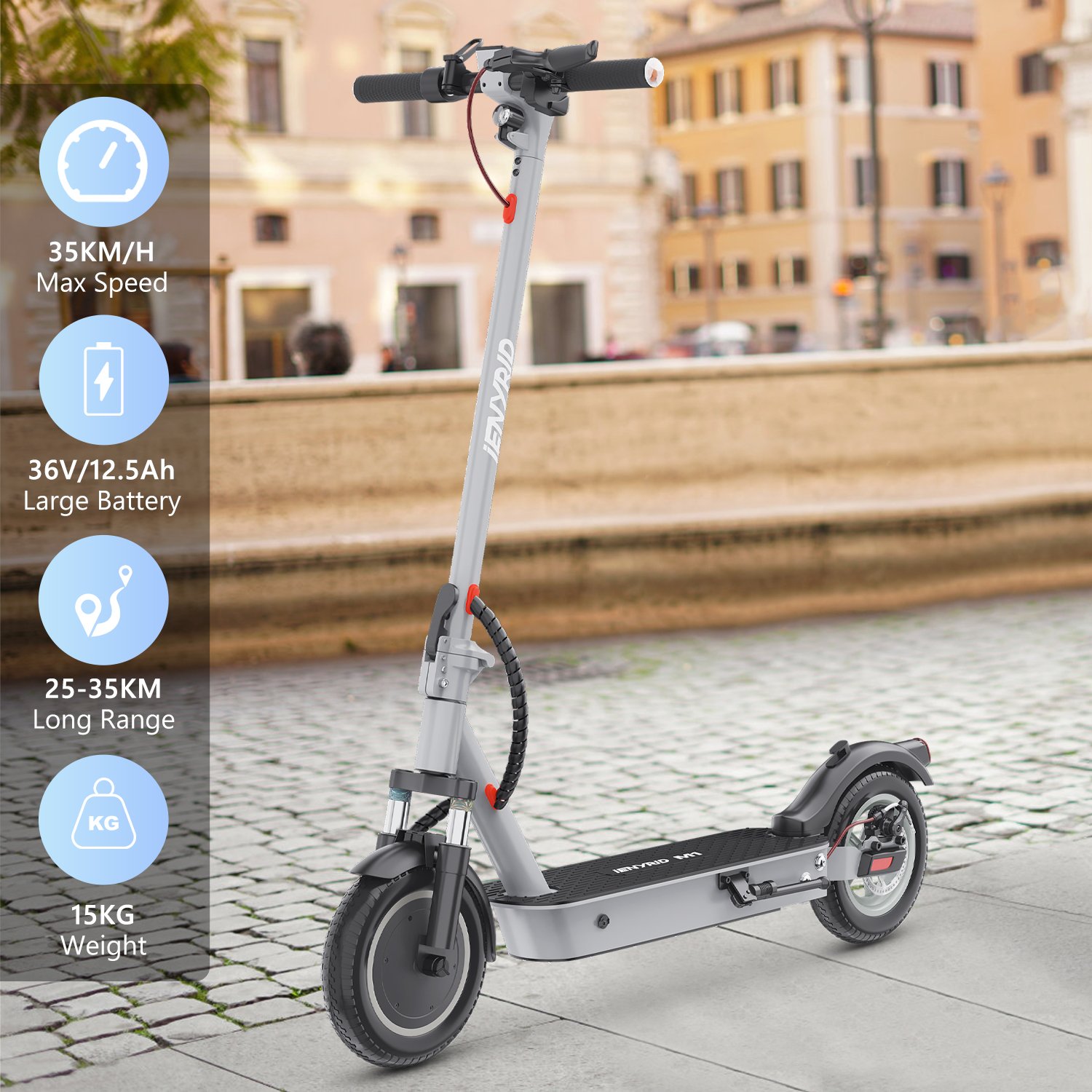 Fold Electric Scooter iENYRID M1 500W 36v 12.5Ah Battery 21MPH Max Speed Foldable Scooter