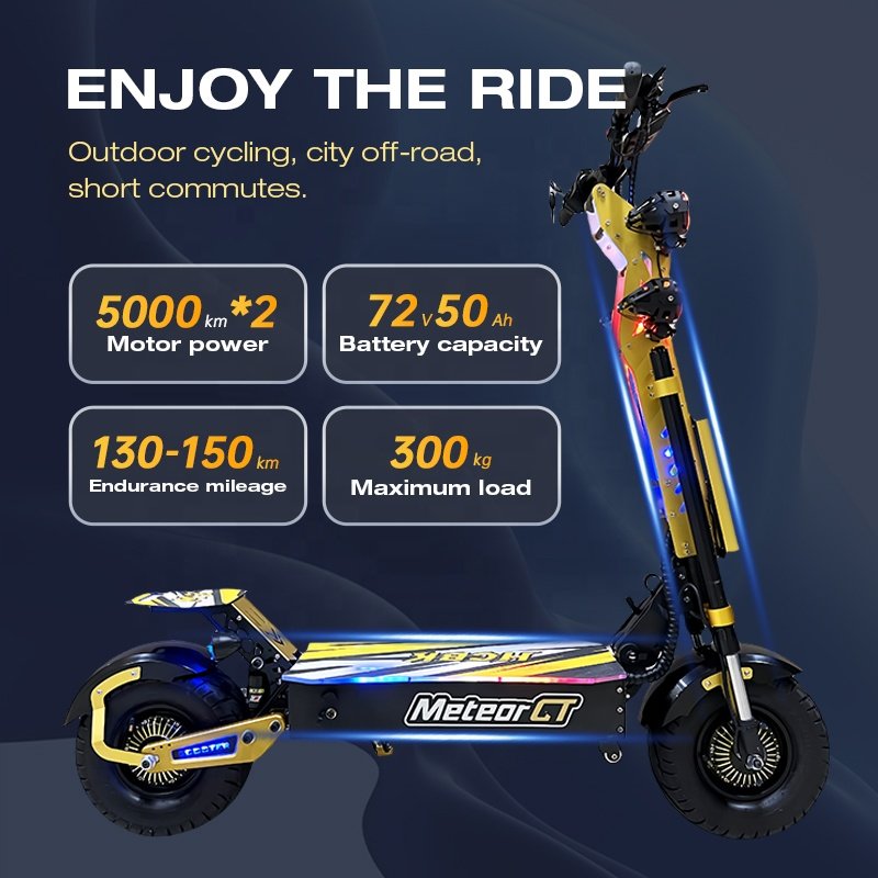 HCBK USA Europe Warehouse 10000w Electric Scooter 72V 50ah 60ah Trotinette Electrique Electric Scooter Adults
