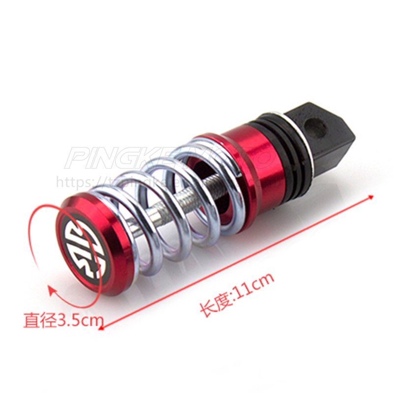 Colorful CNC Aluminum Alloy Rear Spring Footrest Pegs Adjustable Pedal Motorcycle Modification Decorative Foot Pegs Accessories